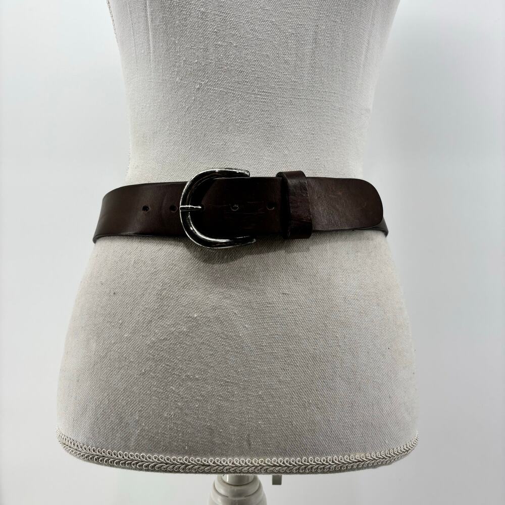 Jessi Lee Womens Size Small Belt Brown Leather Minimalist Casual